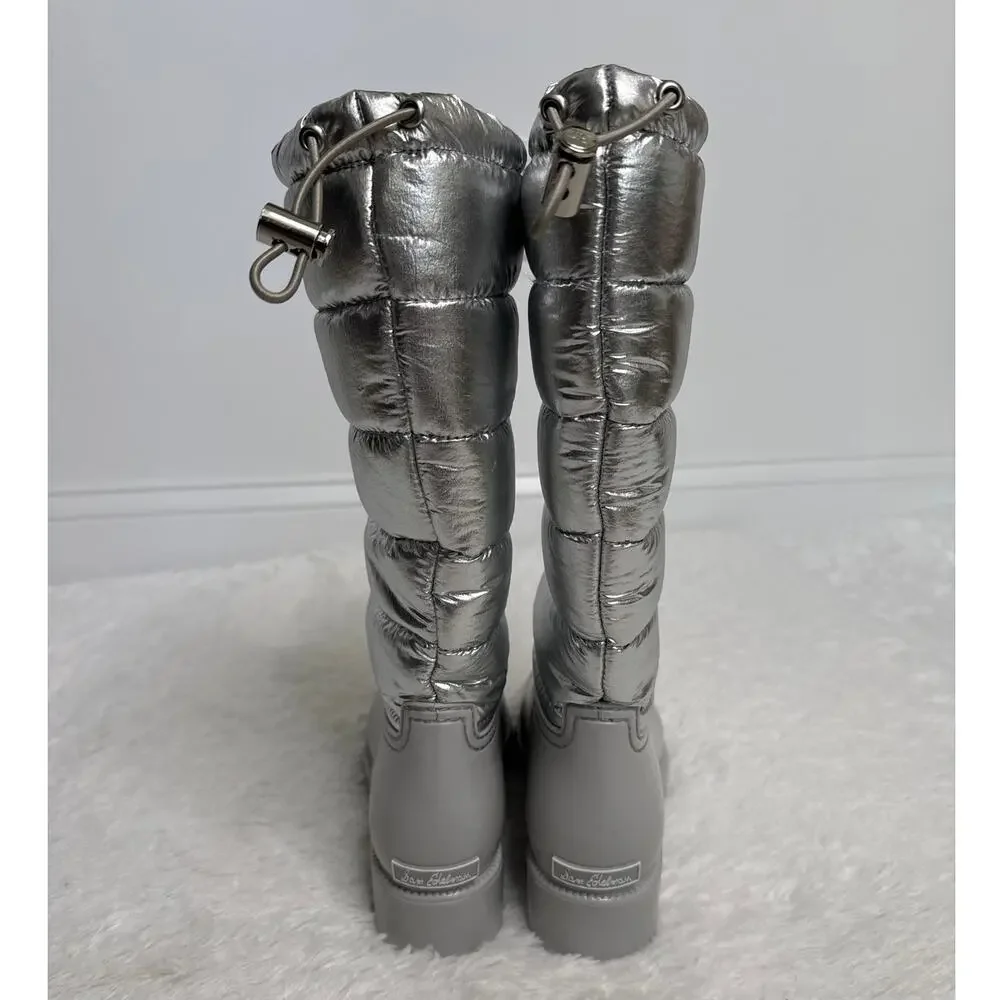 Sam Edelman Silver Puffer Winter Boots – Sam Weather – Women’s 7M